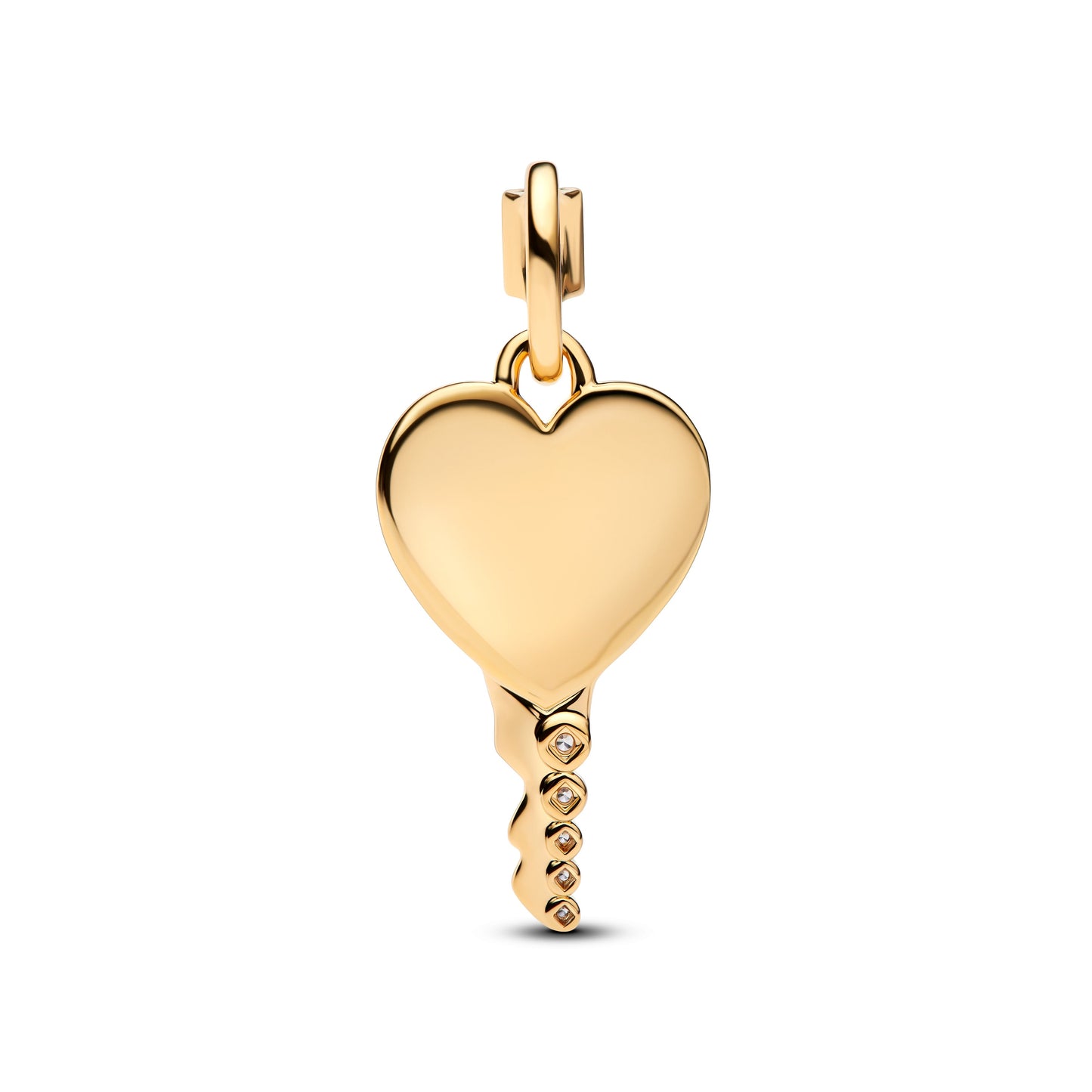 Pandora Engravable Heart Key Pendant