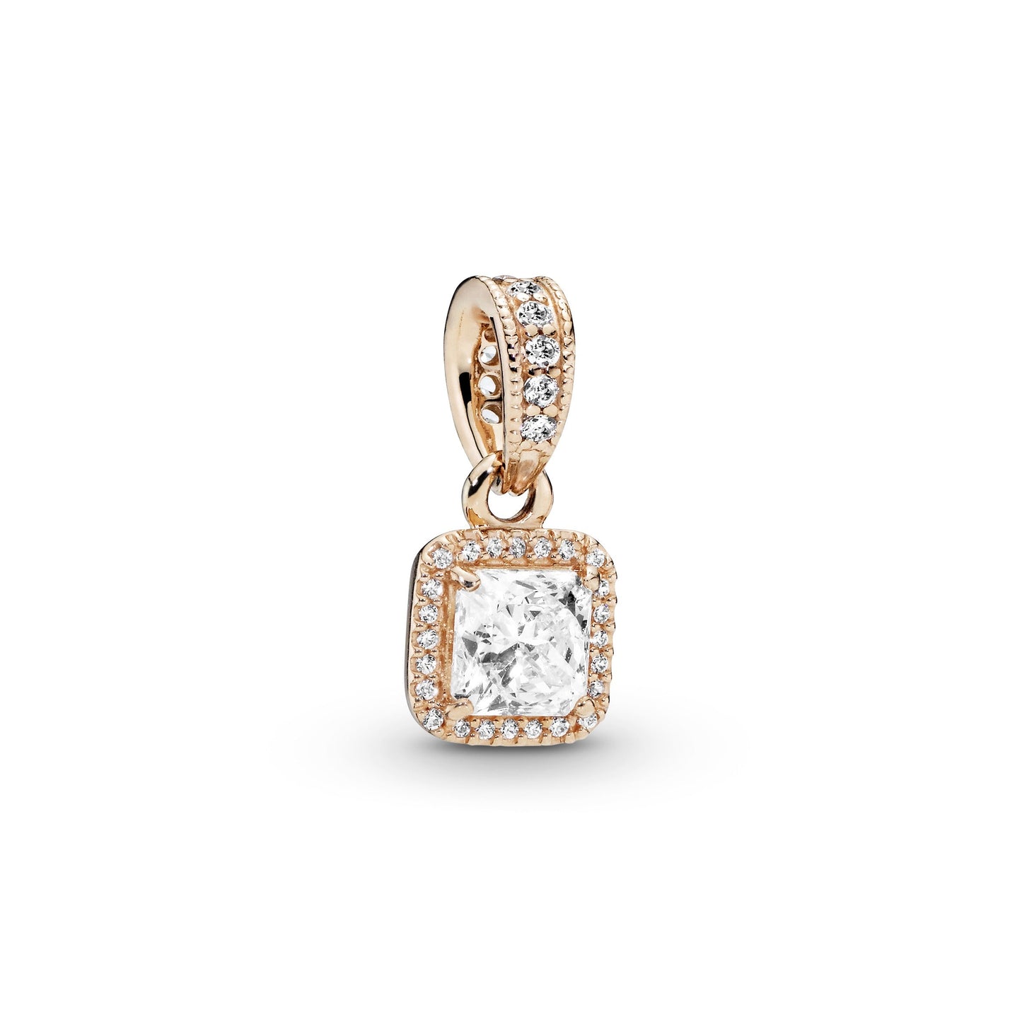 Pandora Square Sparkle Halo Pendant