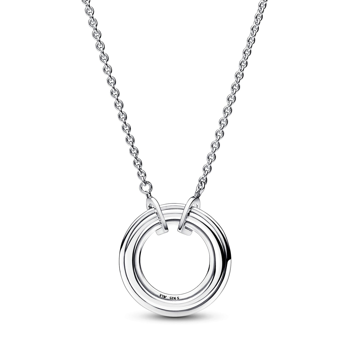 Pandora Signature Two tone Logo & Pave Necklace