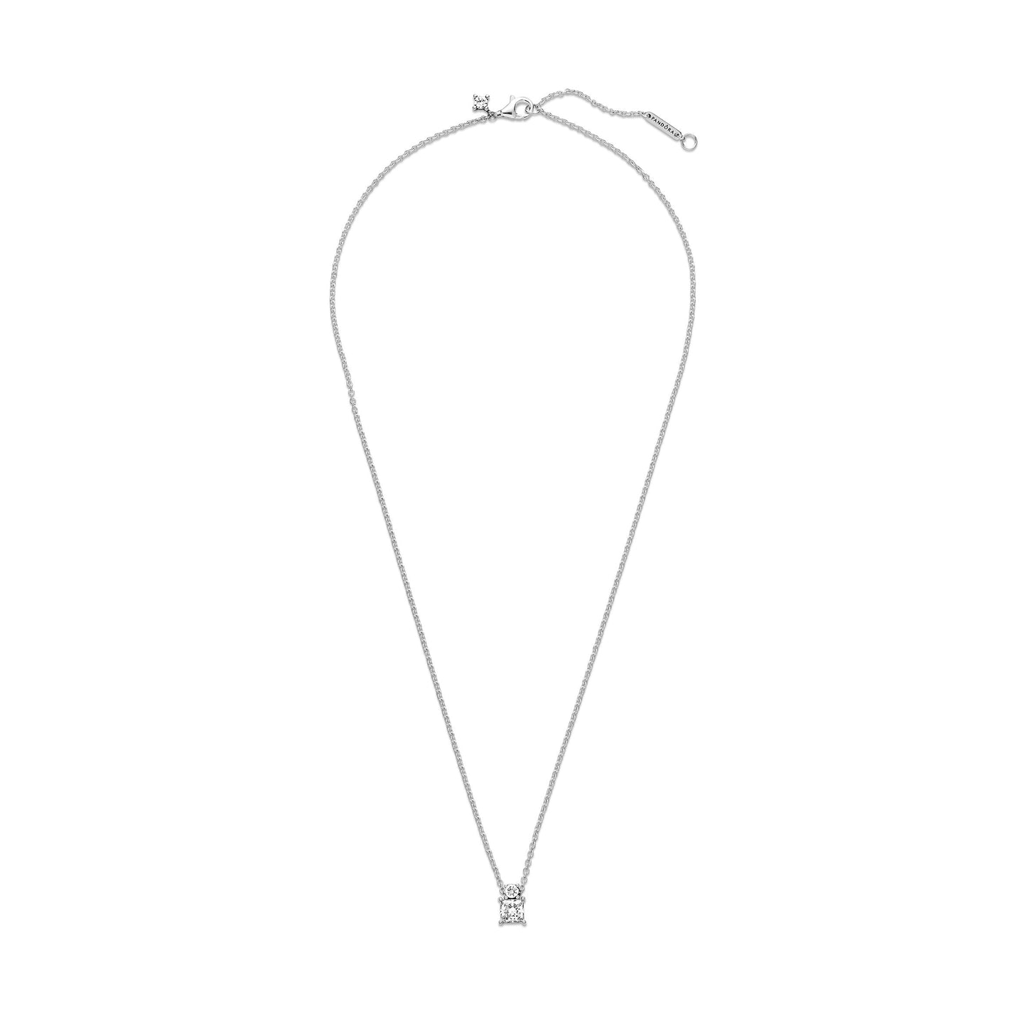 Pandora Sparkling Collier Round & Square Pendant Necklace