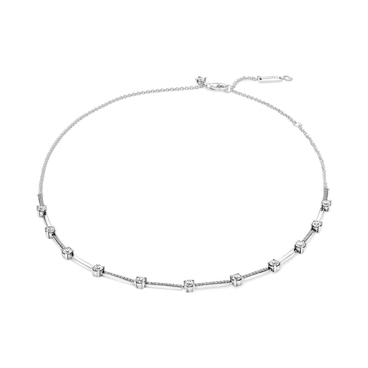 Pandora Sparkling Pave Collier Bars Necklace