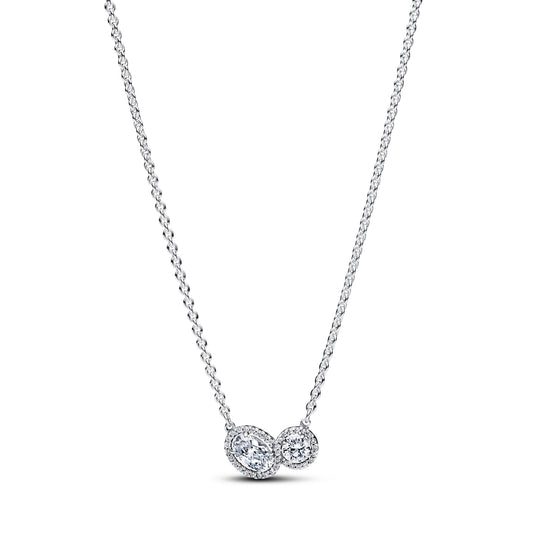 Pandora Embracing Halo Necklace