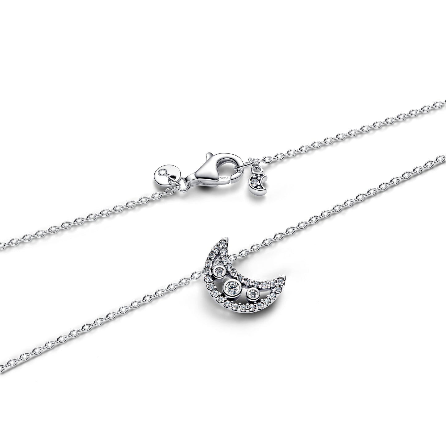Pandora Crescent Moon Pendant Necklace