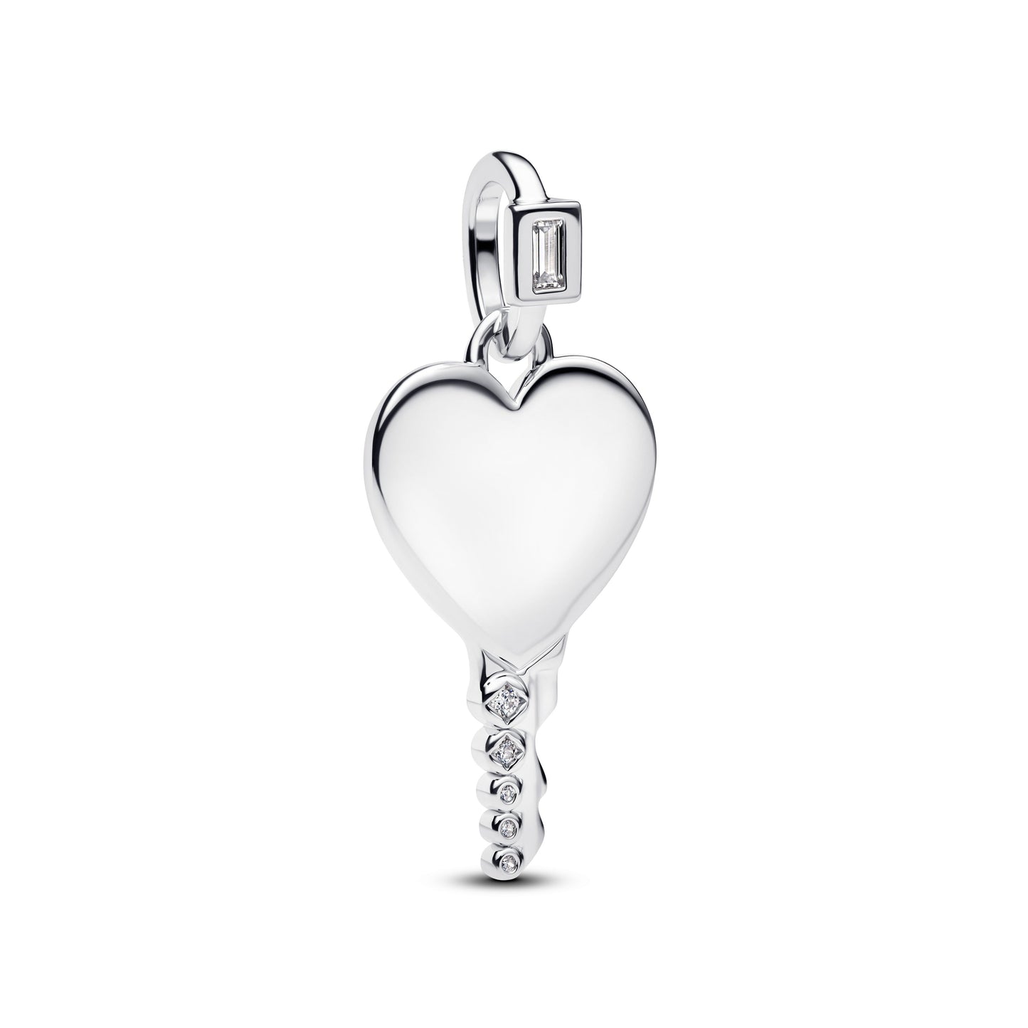Pandora Engravable Heart Key Pendant