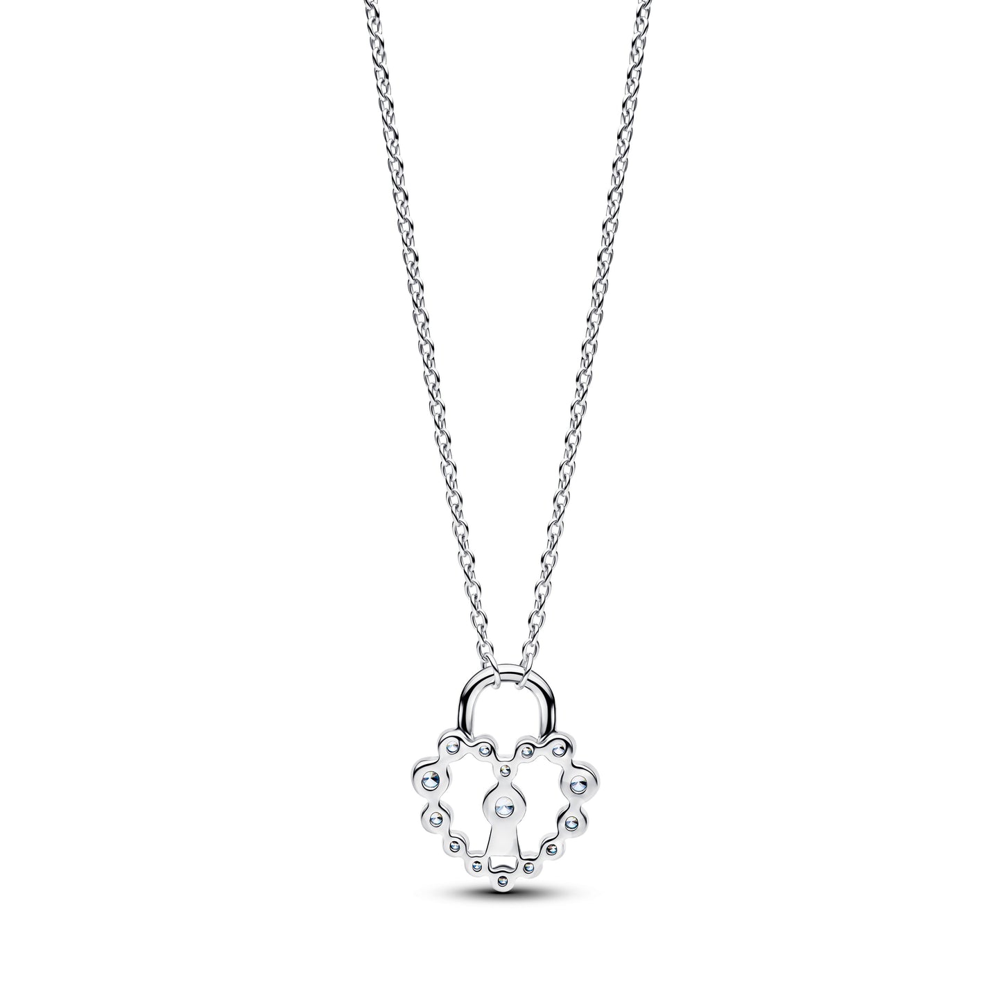 Pandora Sparkling Heart Padlock Pendant Necklace