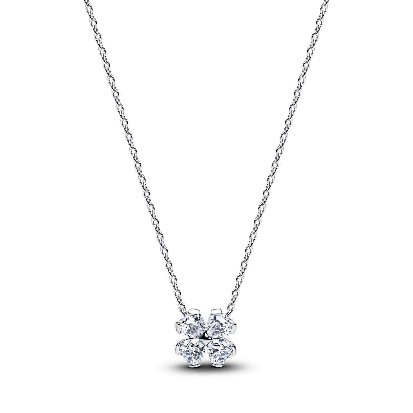 Pandora Sparkling Lucky Clover Pendant Necklace