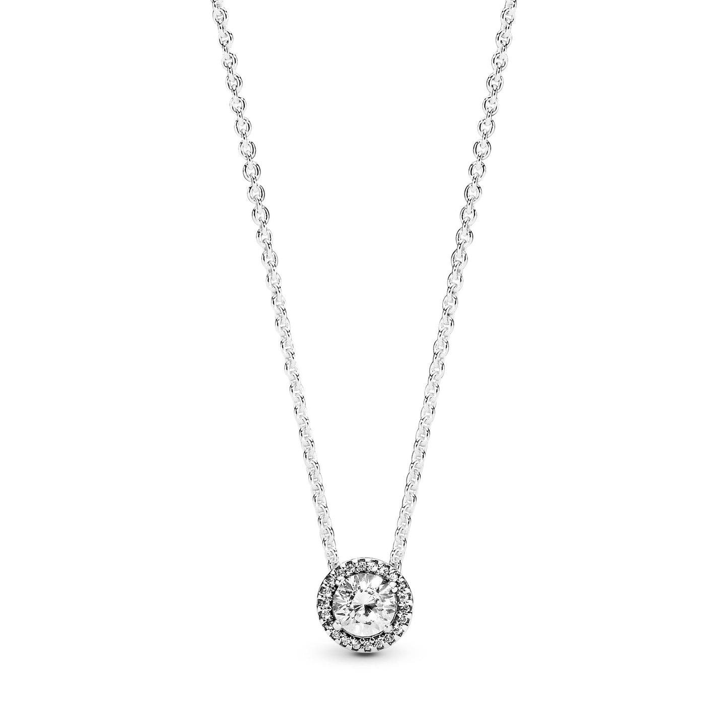 Pandora Round Sparkle Halo Necklace