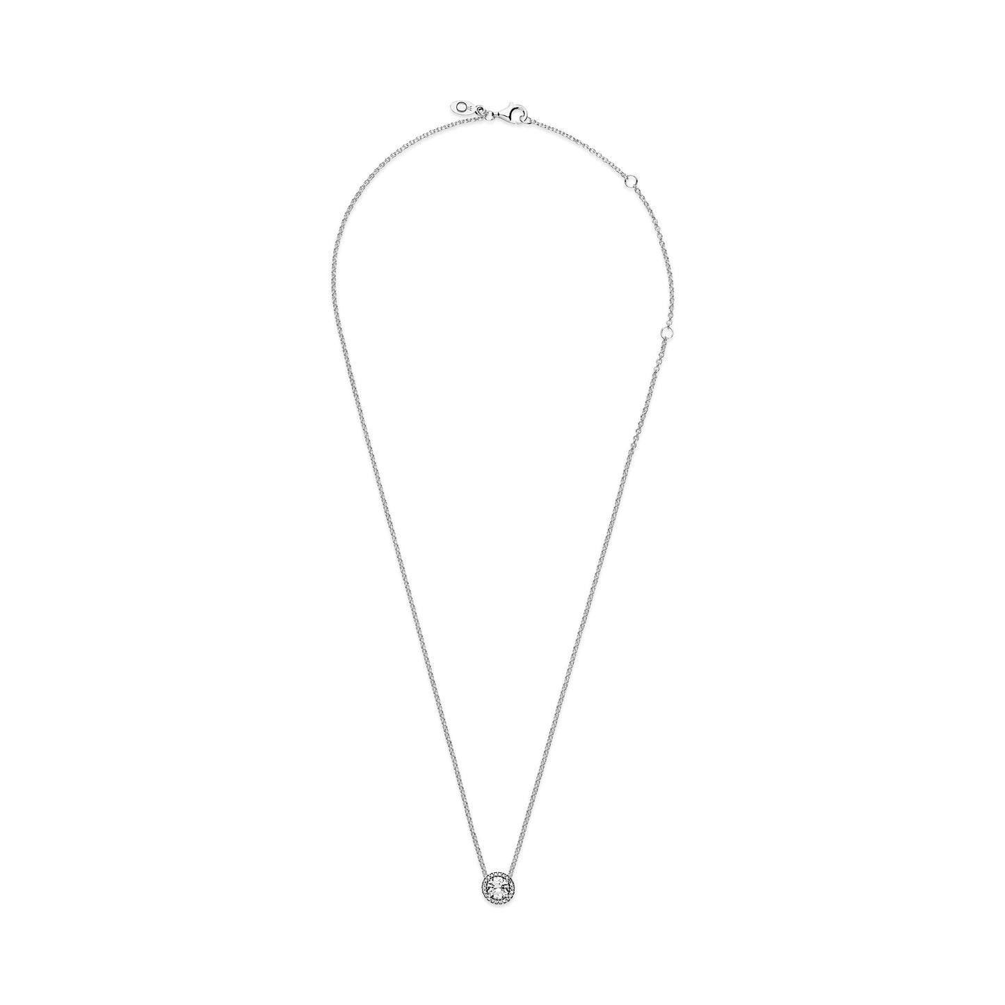 Pandora Round Sparkle Halo Necklace