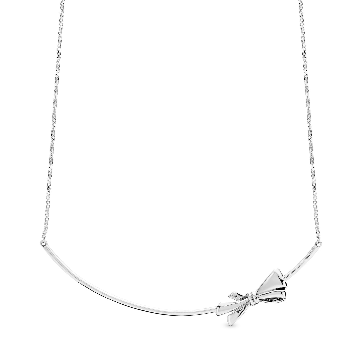 Pandora Sparkling Bow Necklace