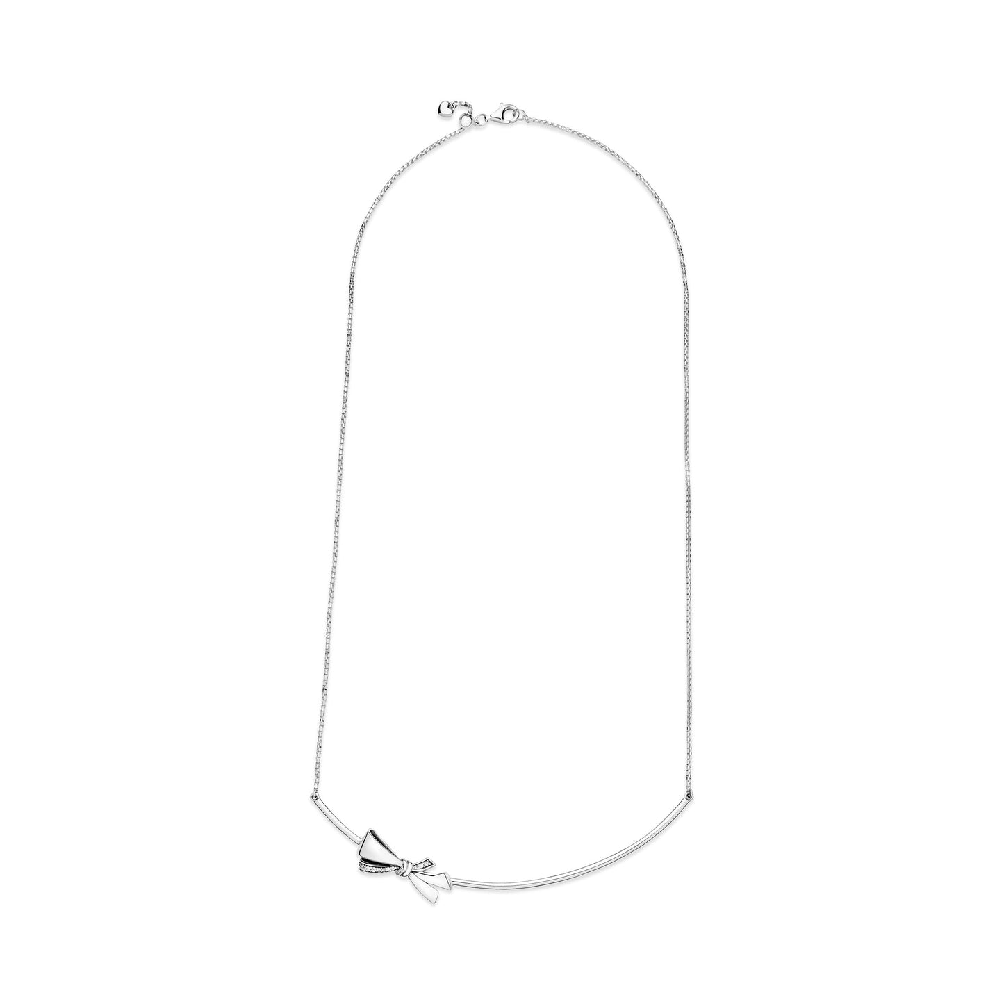 Pandora Sparkling Bow Necklace