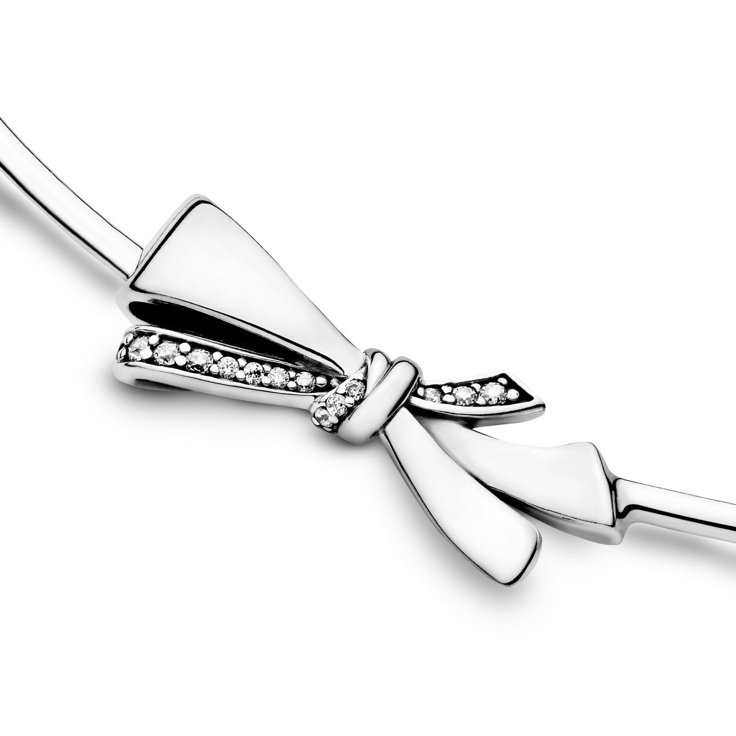 Pandora Sparkling Bow Necklace