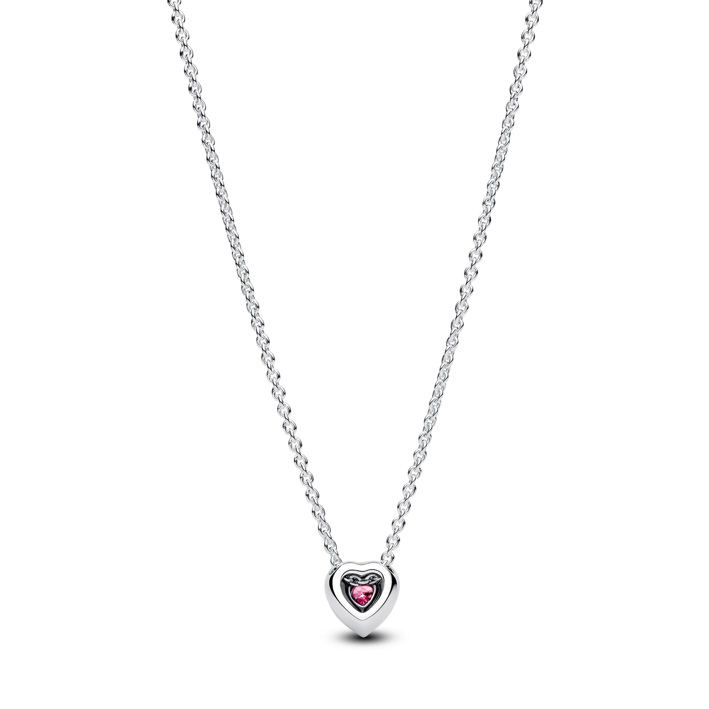 Pandora Pink Elevated Heart Necklace