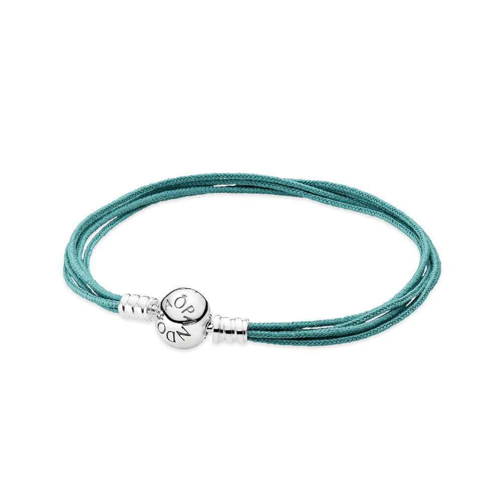 Pandora Teal Multi-Strand Bracelet