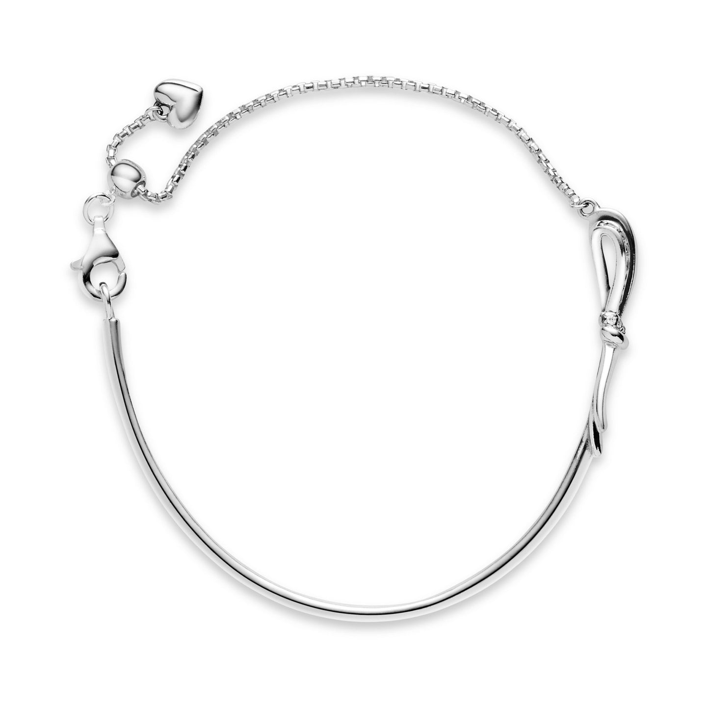 Pandora Sparkling Bow Slider Bracelet