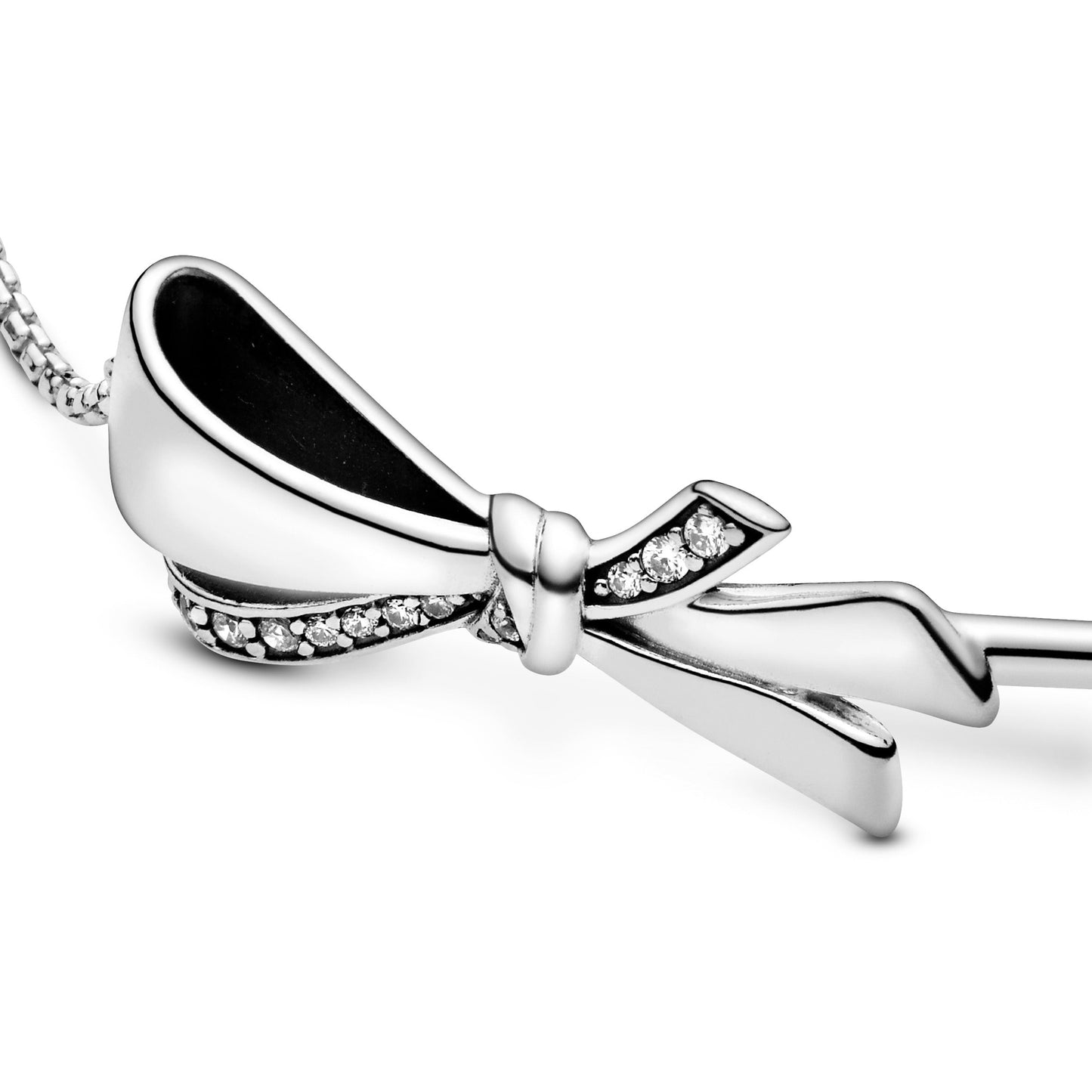 Pandora Sparkling Bow Slider Bracelet