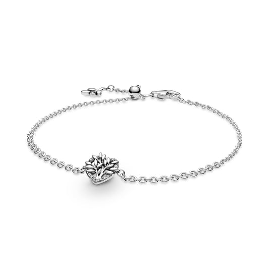 Pandora Heart Family Tree Chain Bracelet