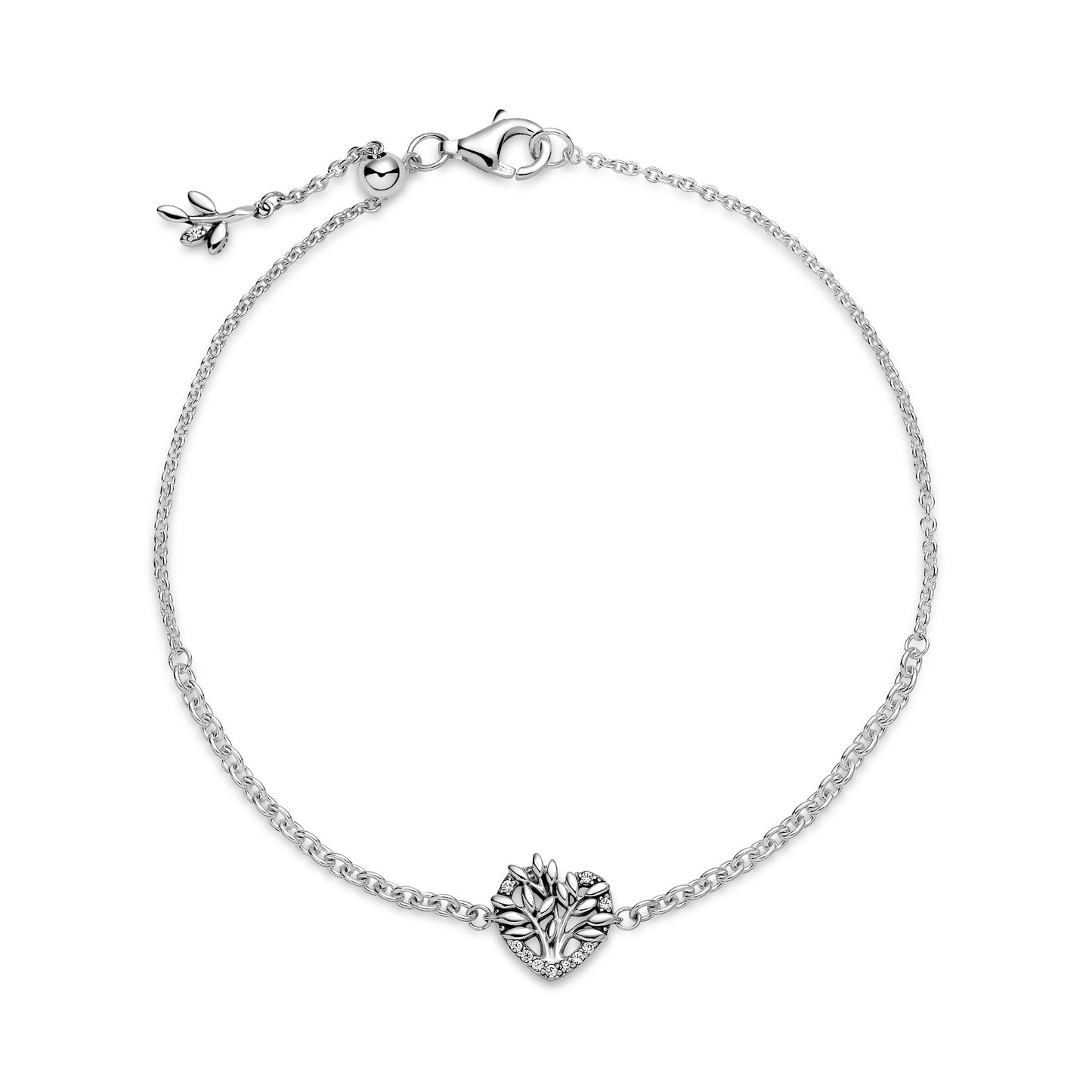 Pandora Heart Family Tree Chain Bracelet