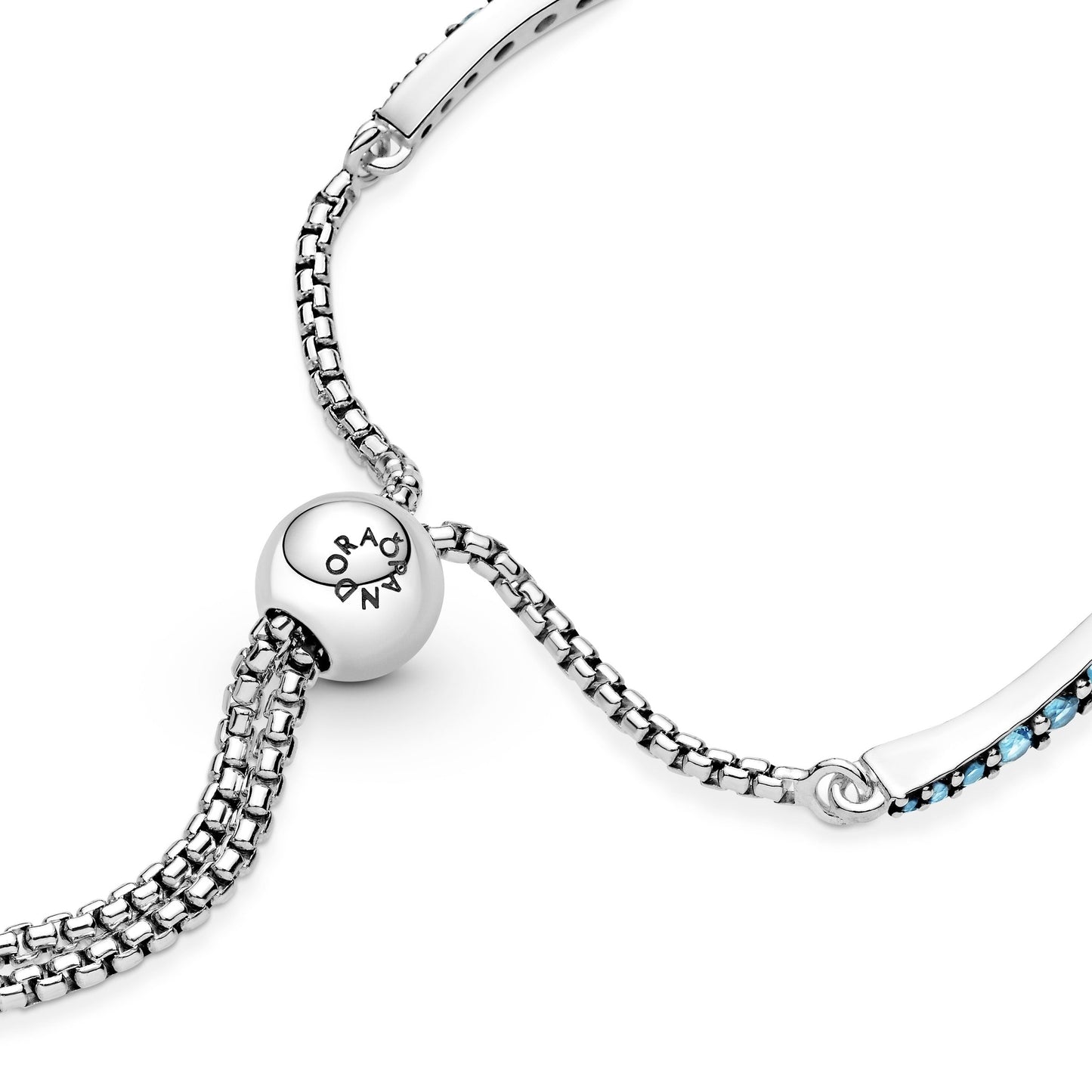 Pandora Blue Wavy Slider Bracelet