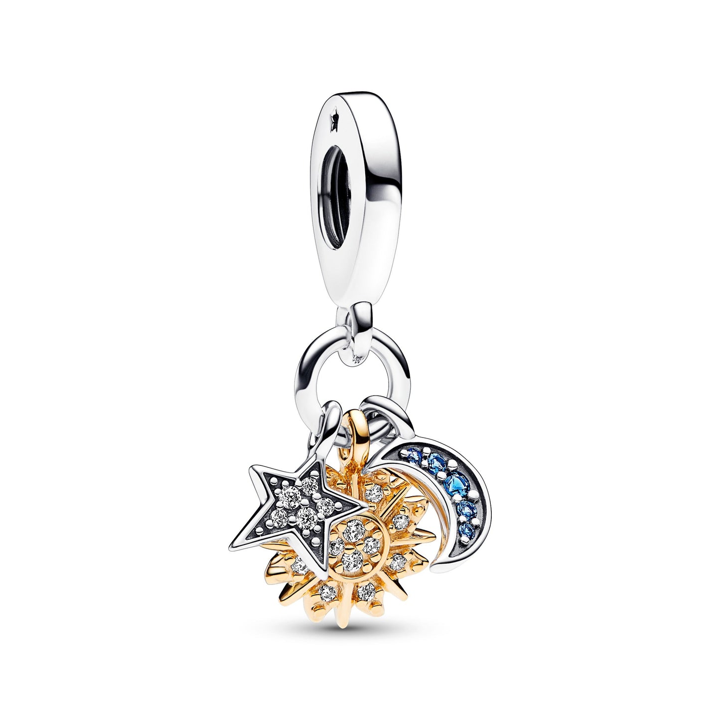 Pandora Two-Tone Celestial Triple Dangle Charm