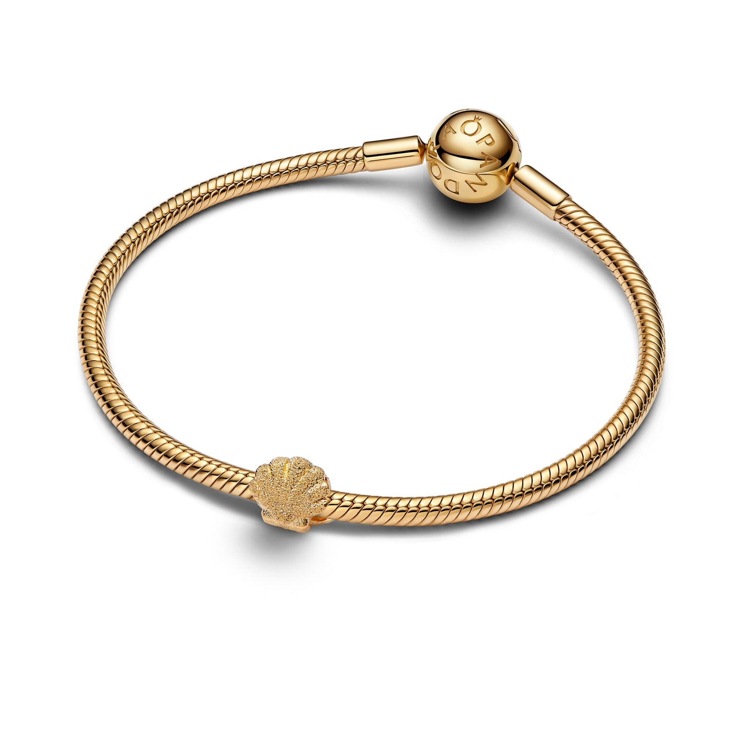 Pandora Textured Shell Mini Charm
