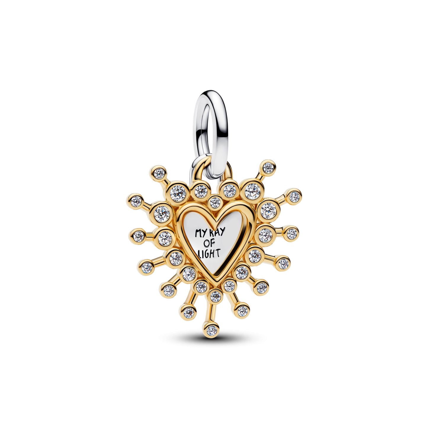 Pandora Radiant Heart Double Dangle Charm