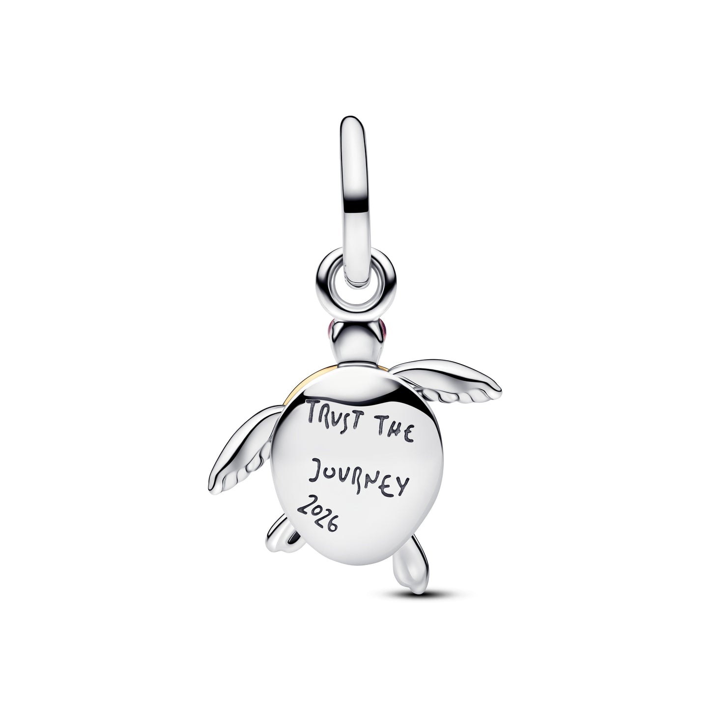Pandora 2026 Pink Sea Turtle Lab-grown Diamond Dangle Charm