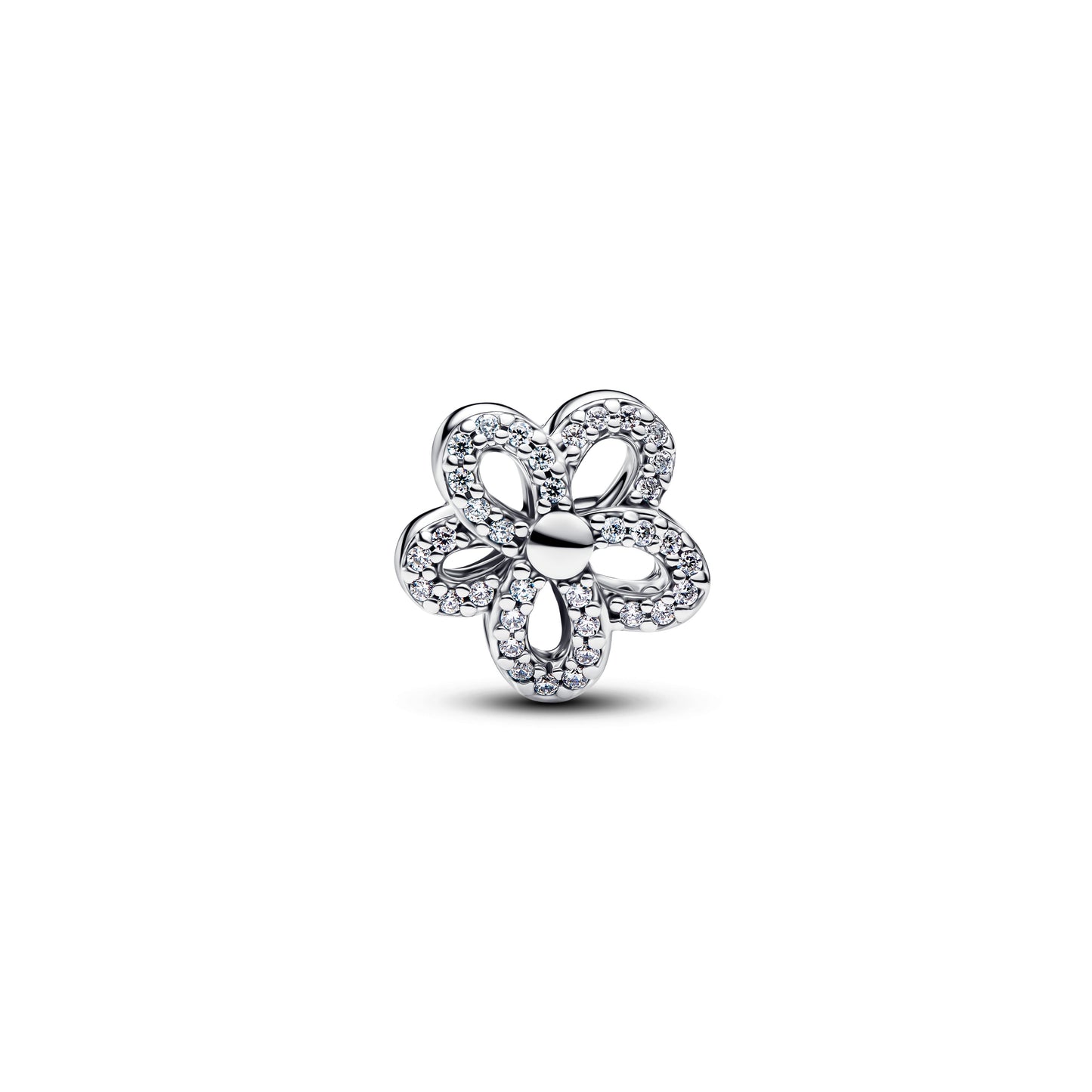 Pandora Pave Flower Openwork Charm