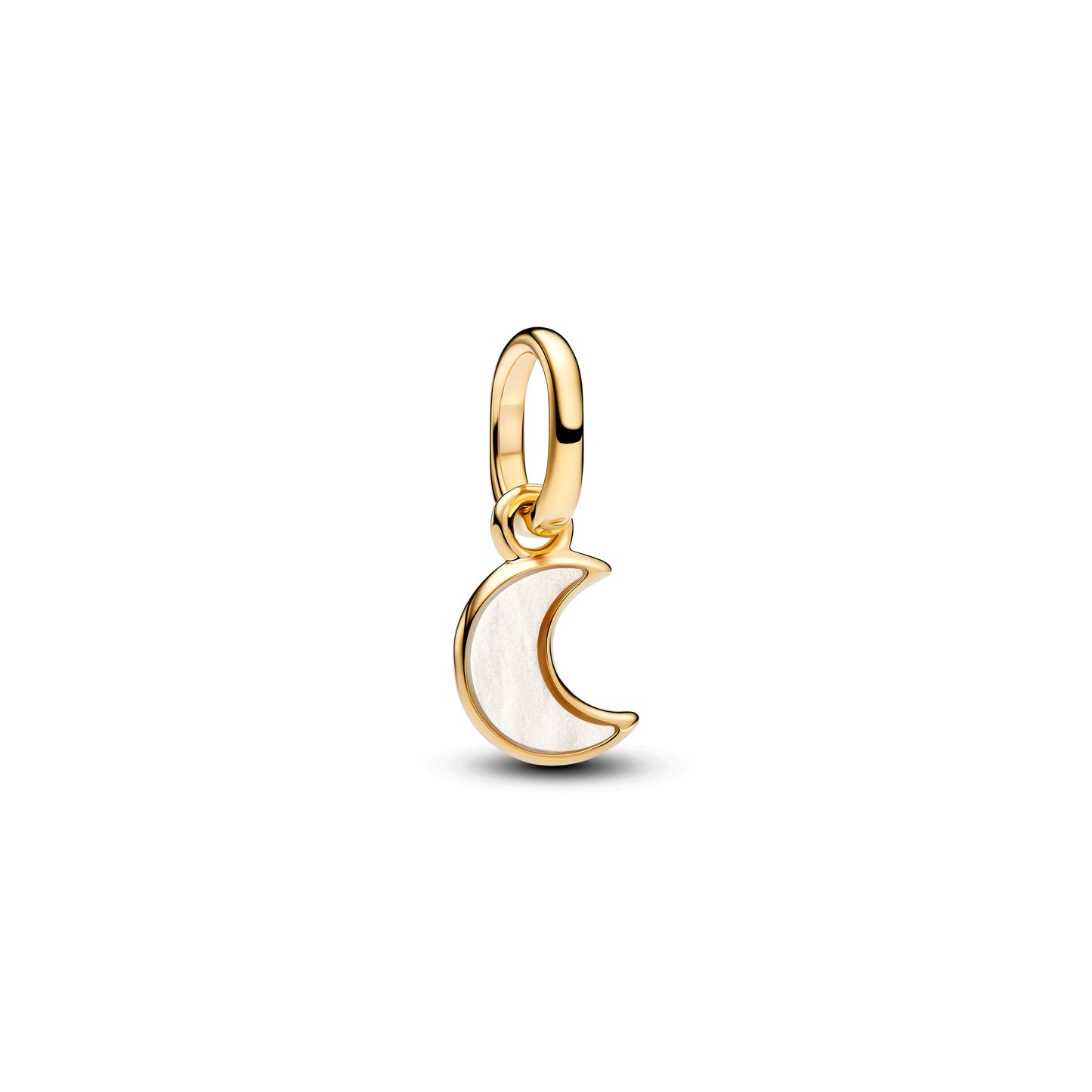 Pandora White Crescent Moon Mini Dangle Charm
