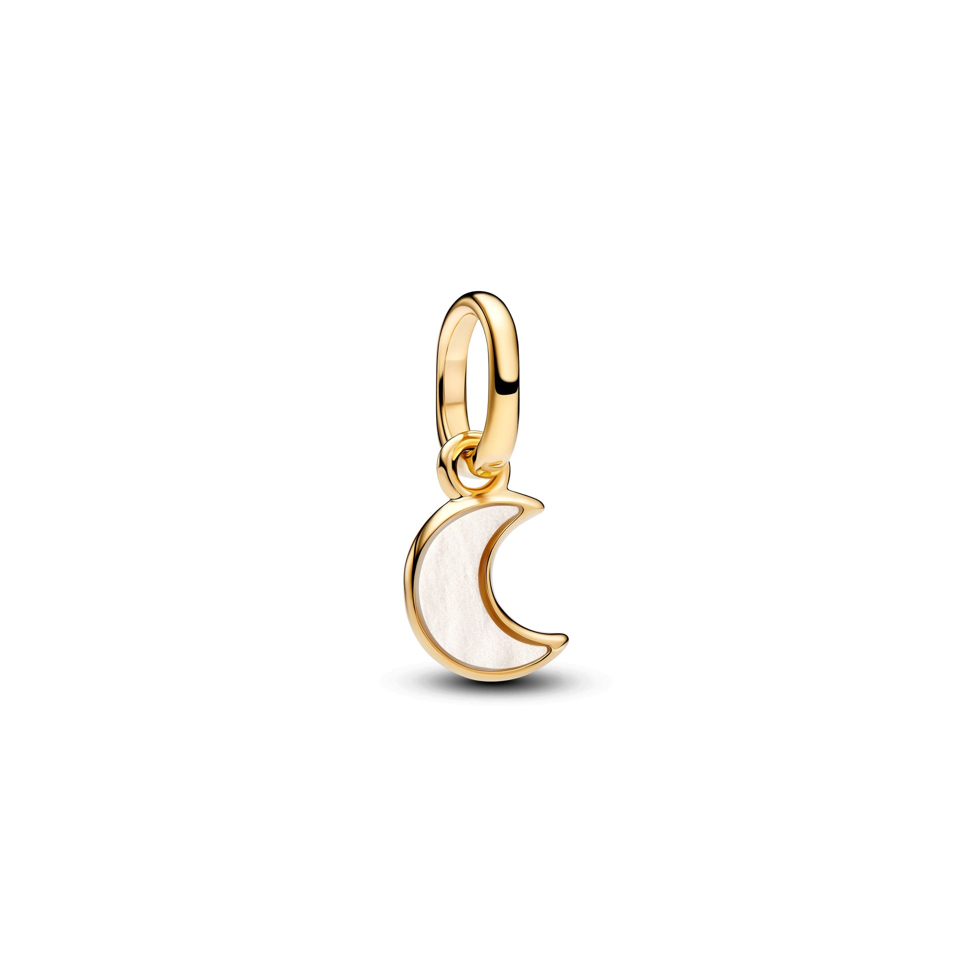 Pandora White Crescent Moon Mini Dangle Charm