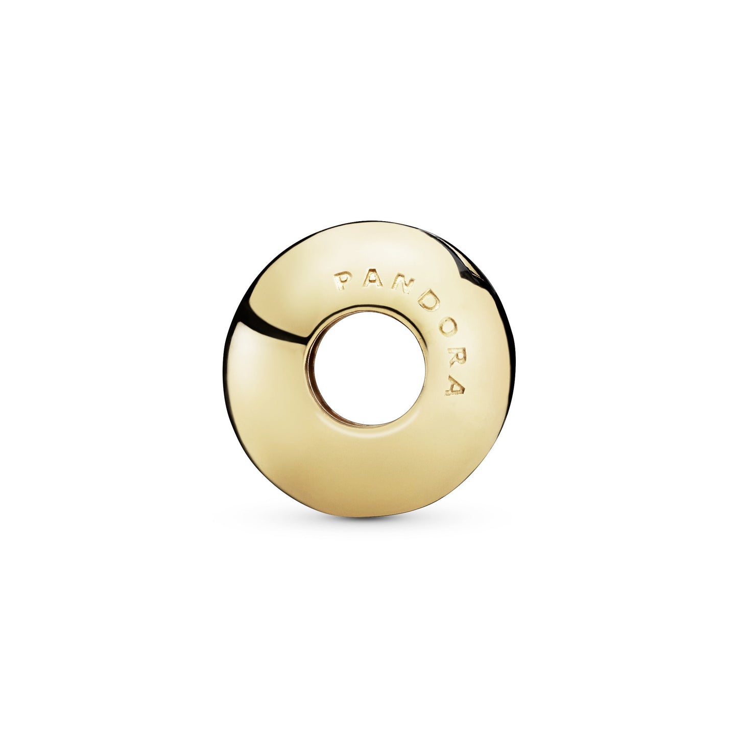 Pandora Polished Script & Heart Charm
