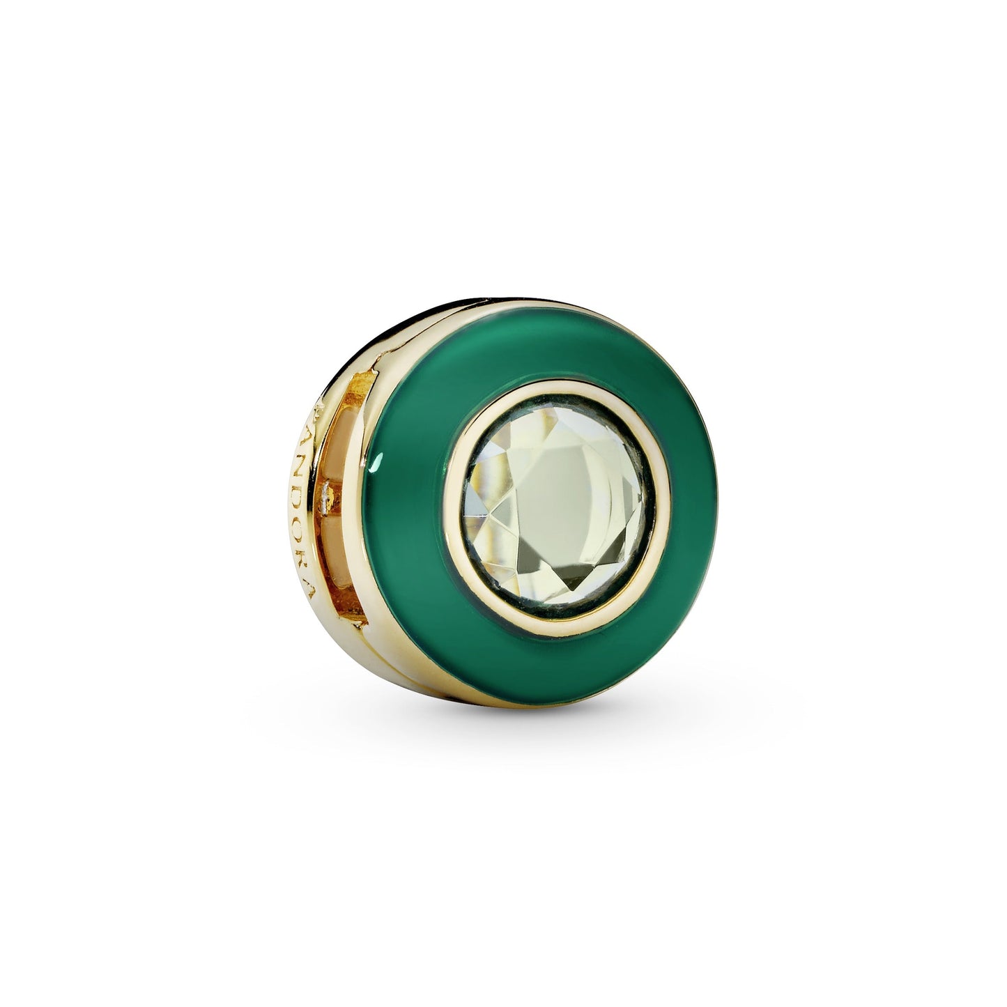 Pandora Green Circle Clip Charm