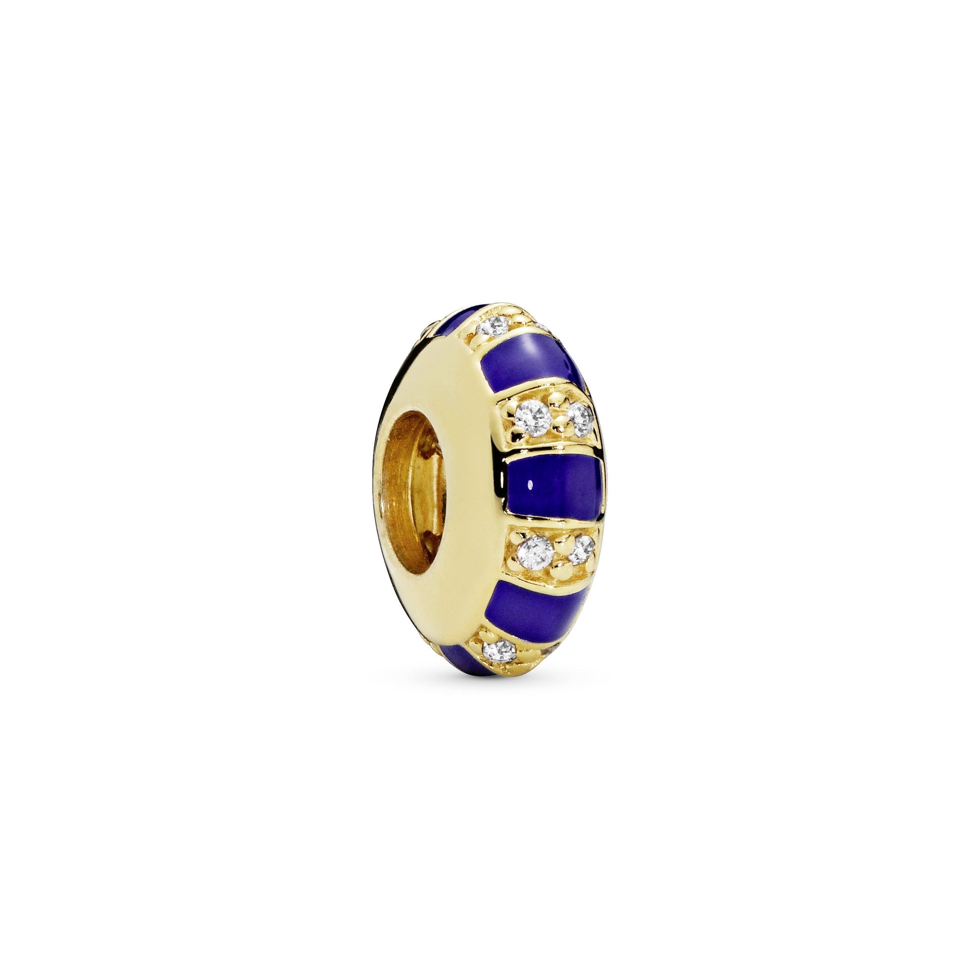 Pandora Blue Stripes Spacer Charm
