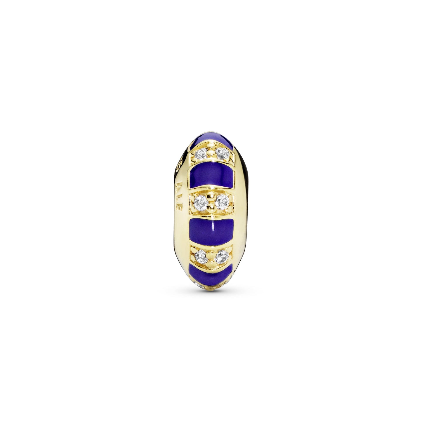Pandora Blue Stripes Spacer Charm