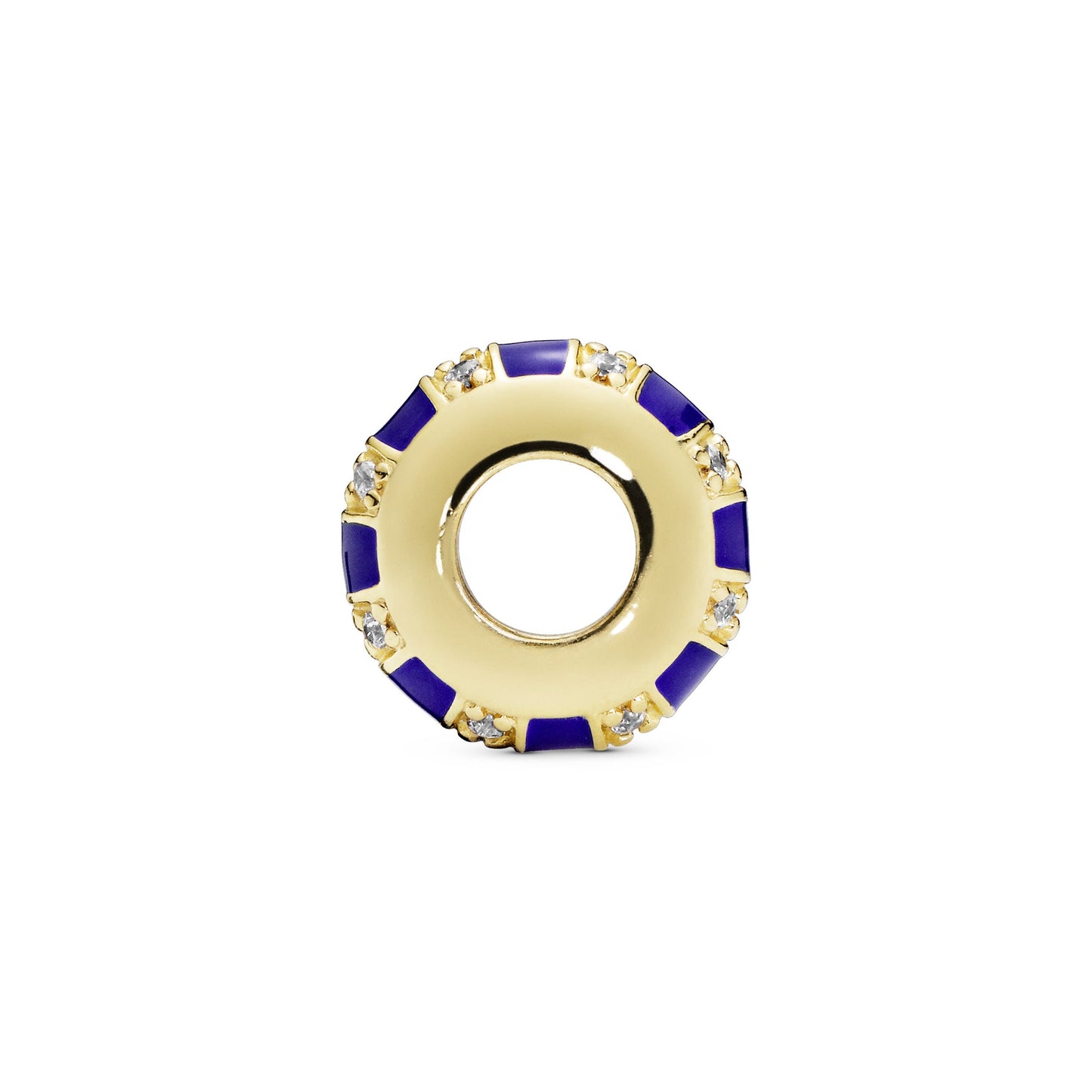 Pandora Blue Stripes Spacer Charm