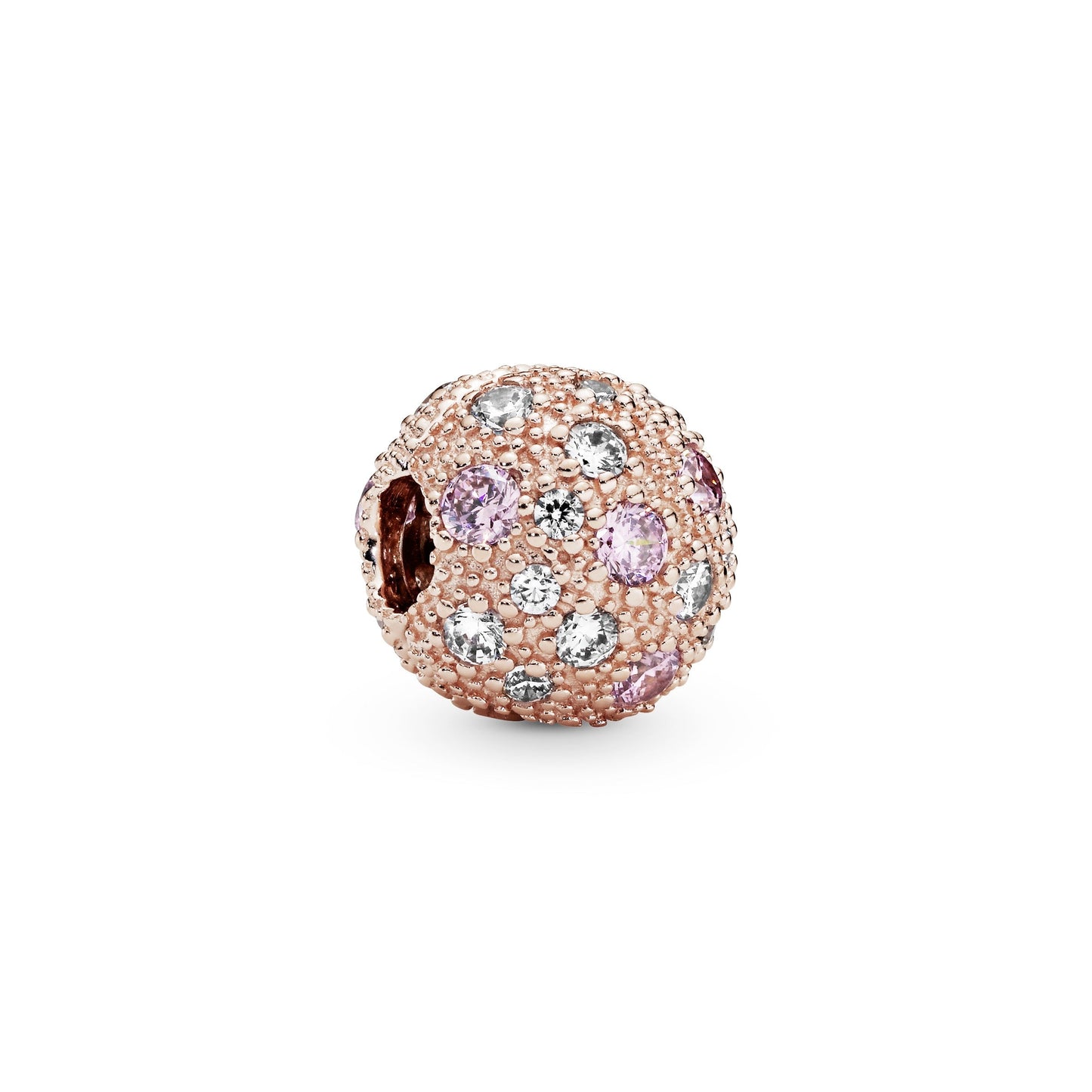 Pandora Pink Beaded Texture Clip Charm