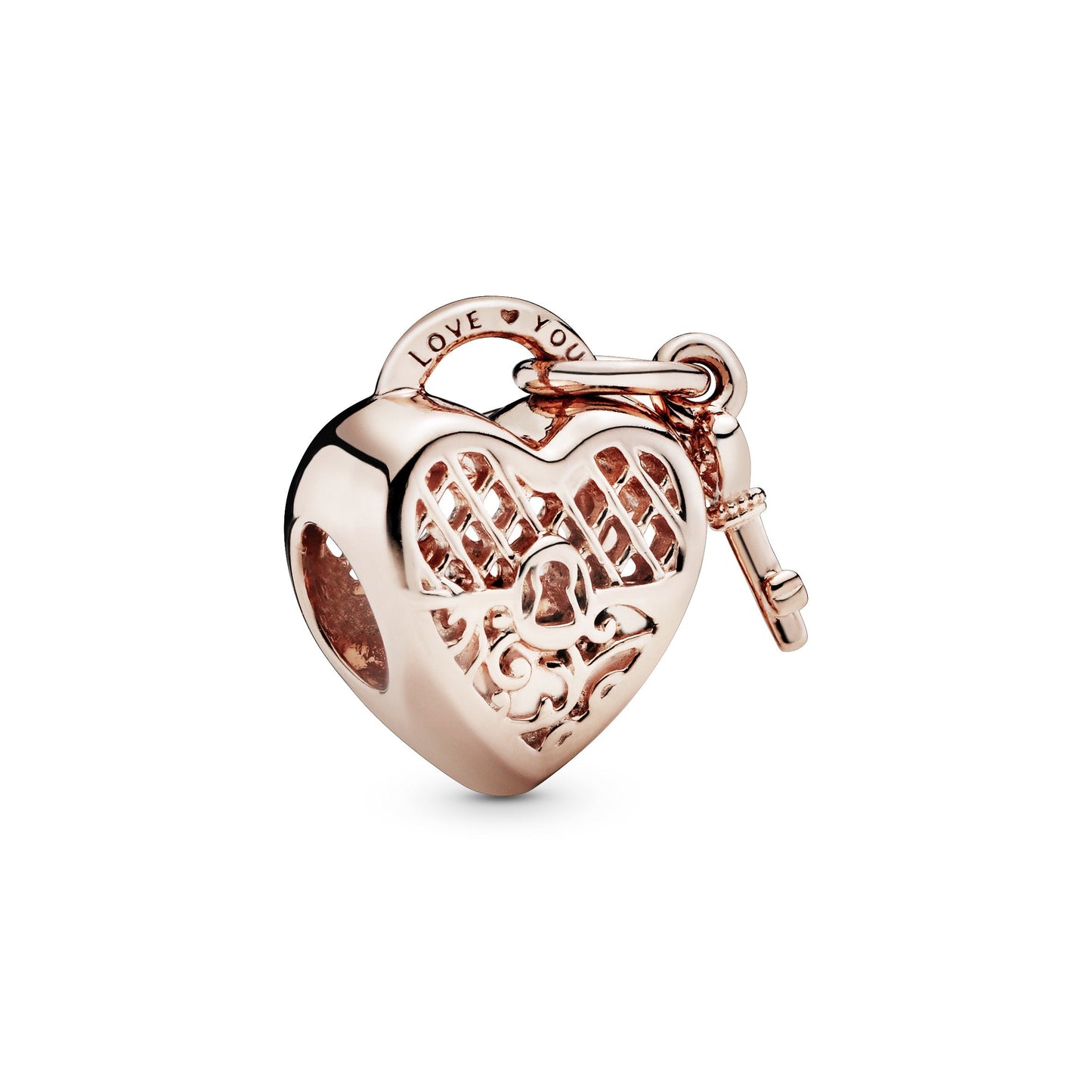 Pandora Love You Heart Padlock Charm