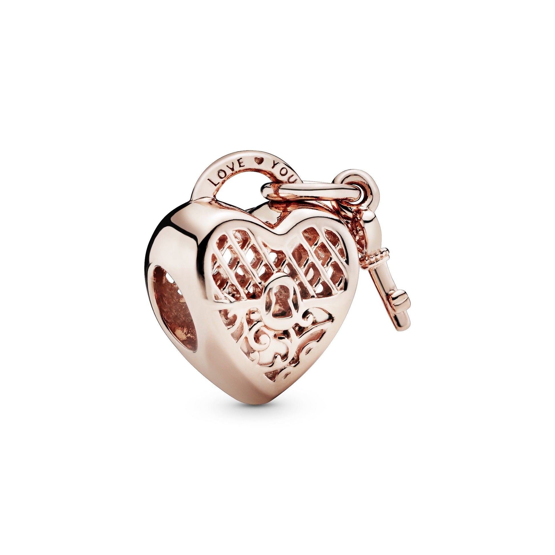 Pandora Love You Heart Padlock Charm