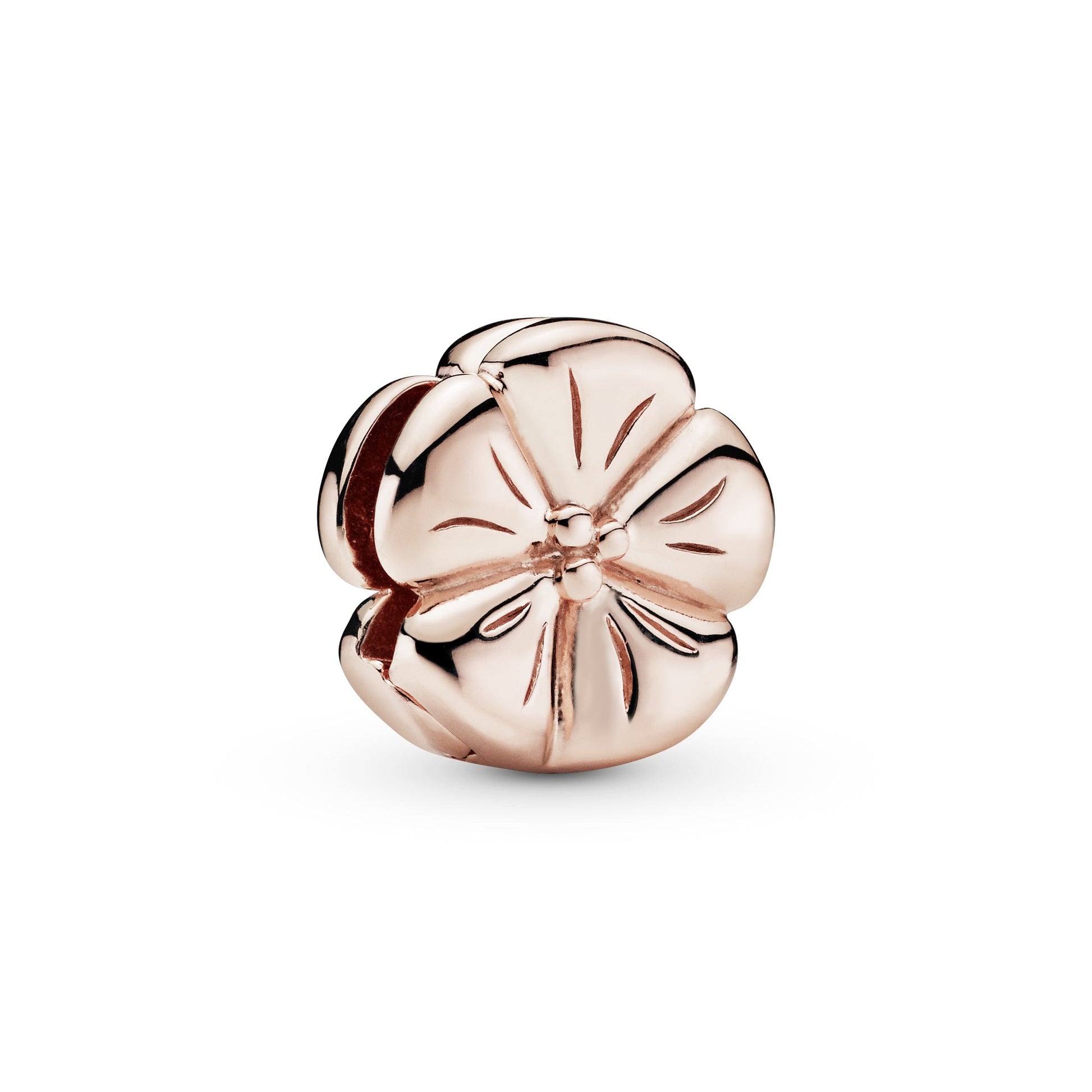 Pandora Polished Flower Clip Charm