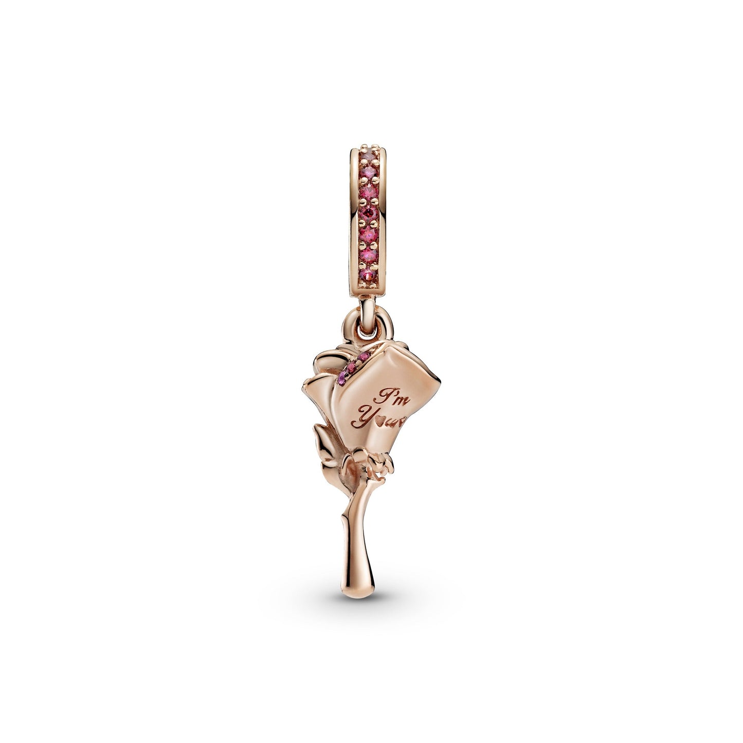 Pandora Rose Flower Dangle Charm