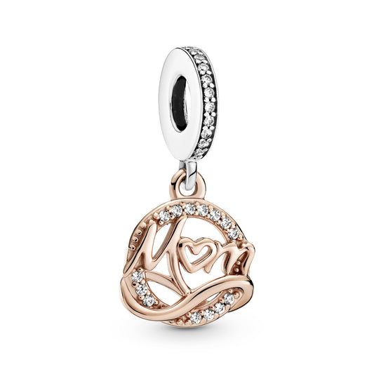 Pandora Two-Tone Mum Dangle Charm