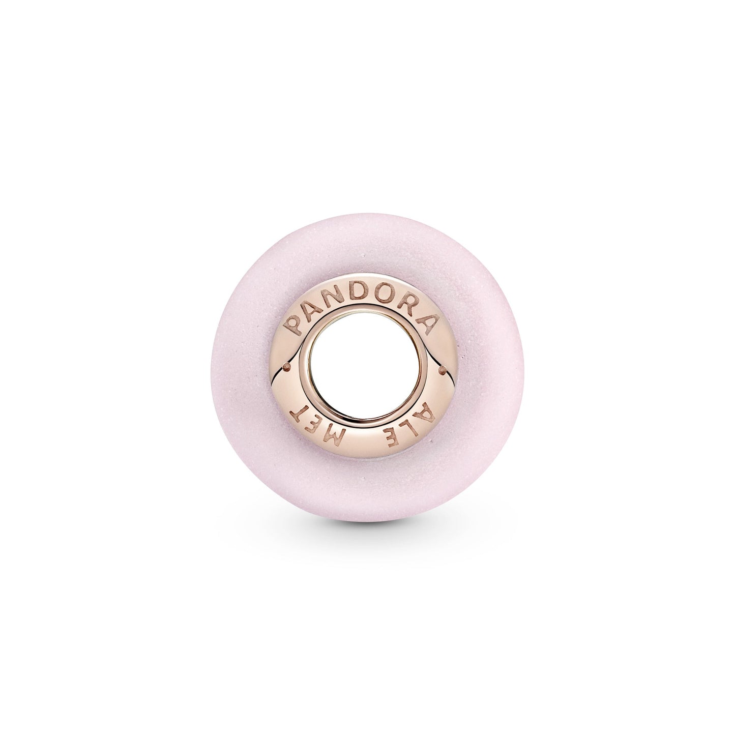 Pandora Matte Pink Murano Glass Charm
