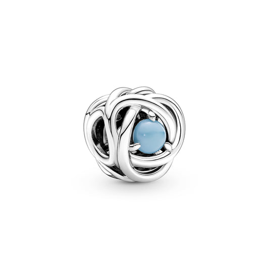 Pandora Turquoise Blue Eternity Circle Charm