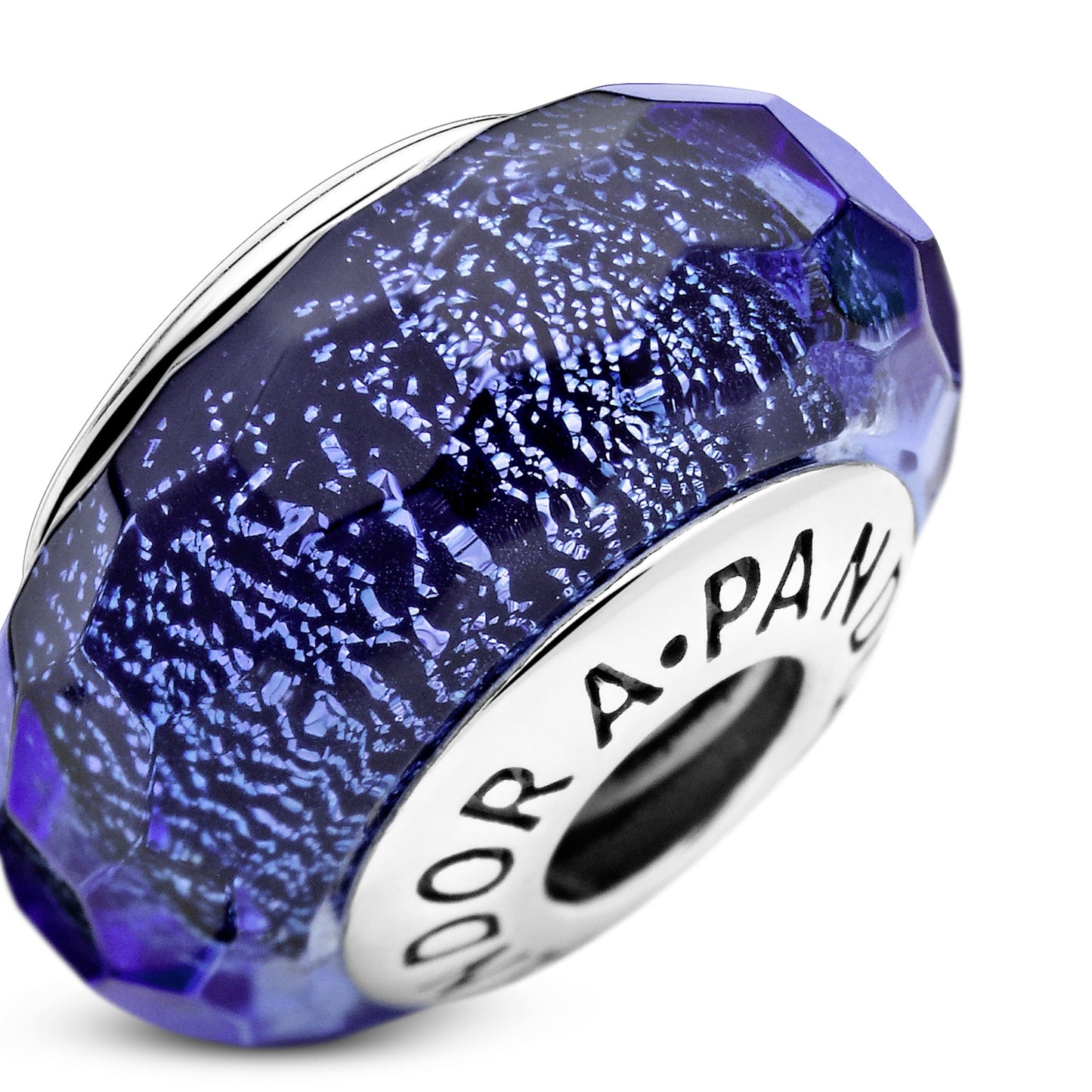 Pandora Faceted Blue Murano Glass Charm
