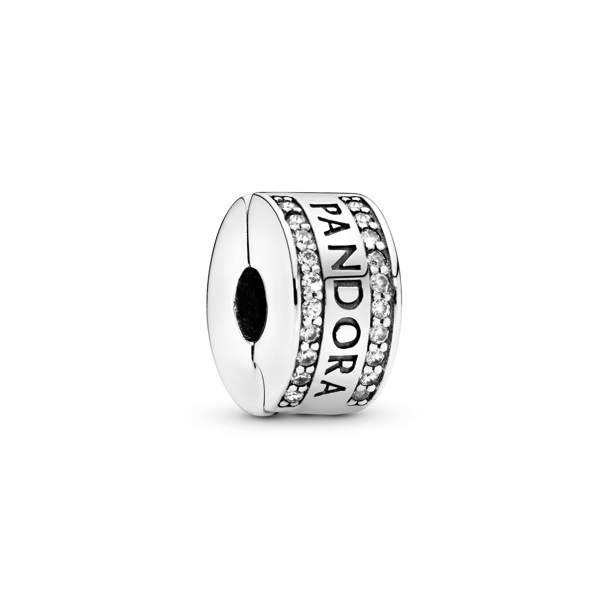 Pandora Logo Clip Charm
