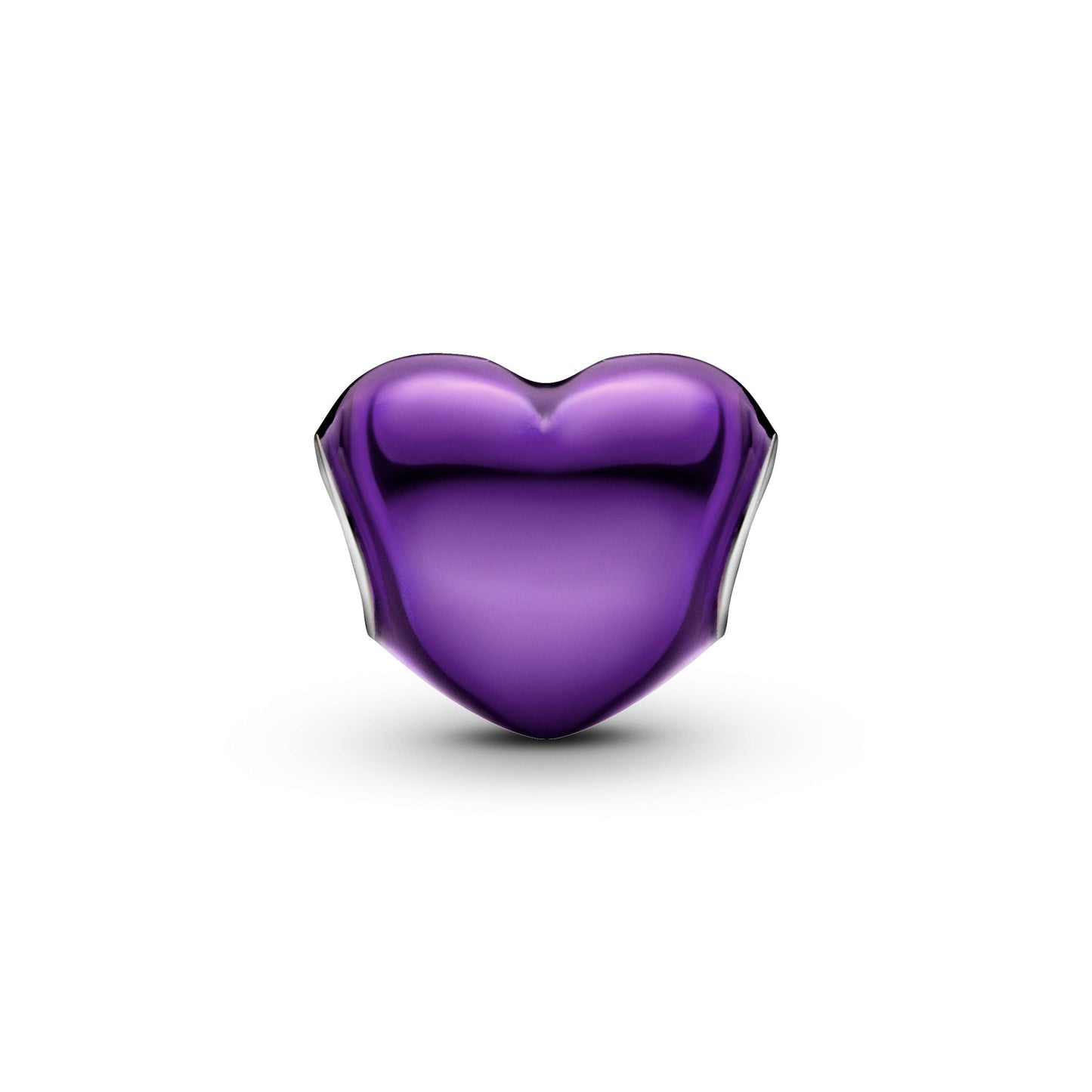 Pandora Metallic Purple Heart Charm
