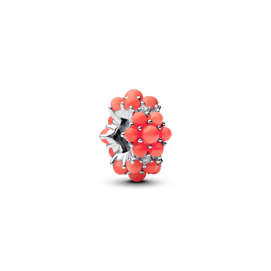 Pandora Coral-colored Ocean Charm