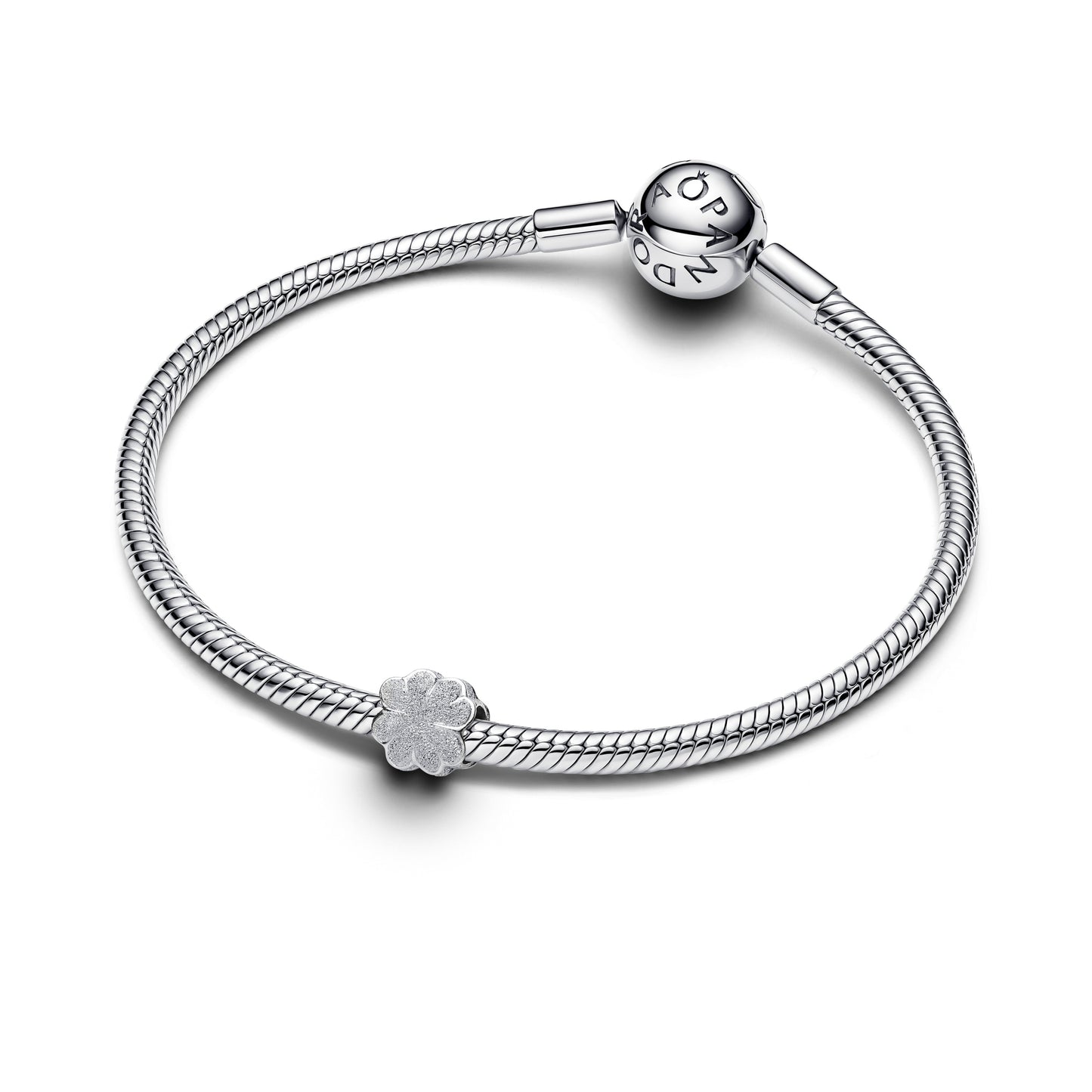 Pandora Textured Clover Mini Charm