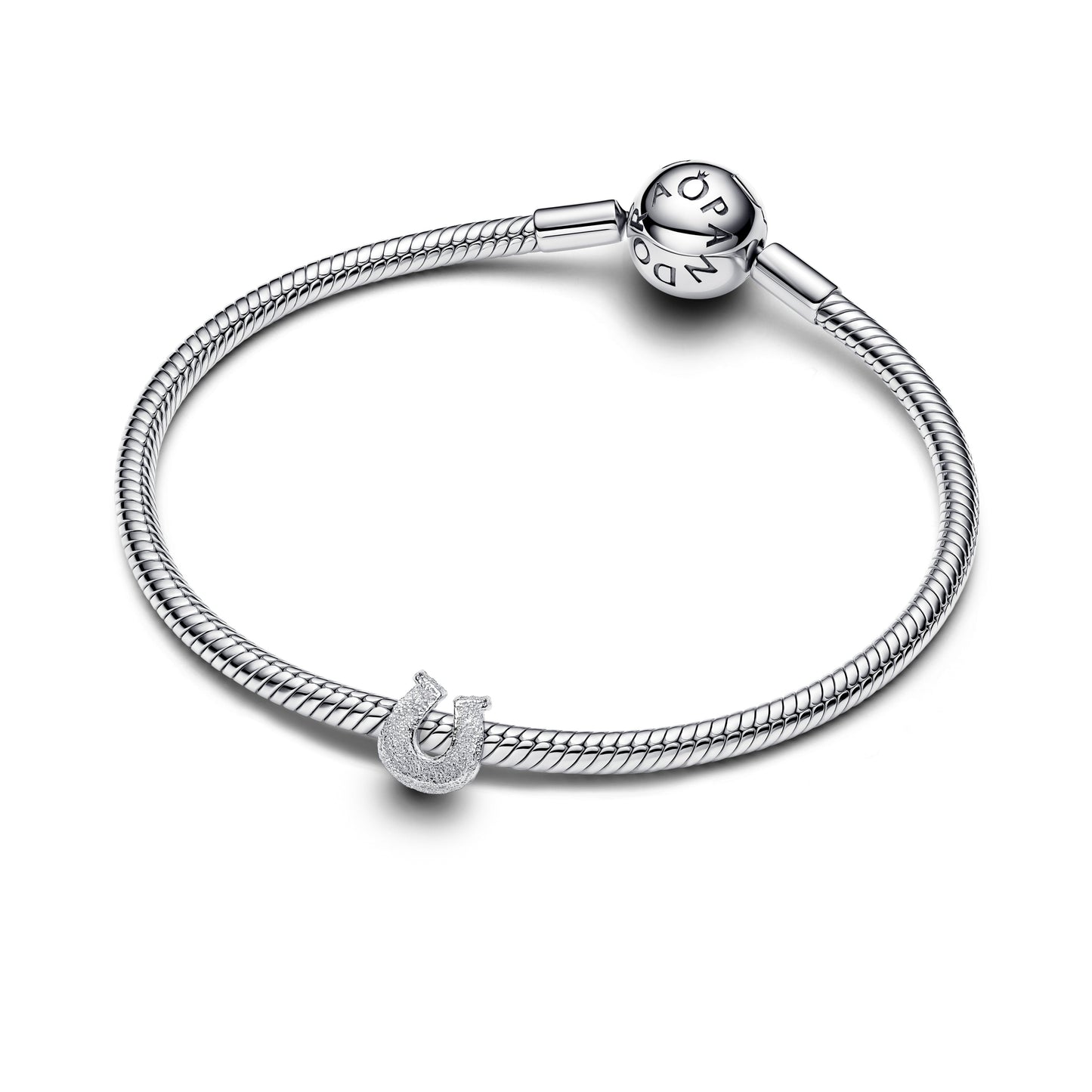 Pandora Textured Horseshoe Mini Charm