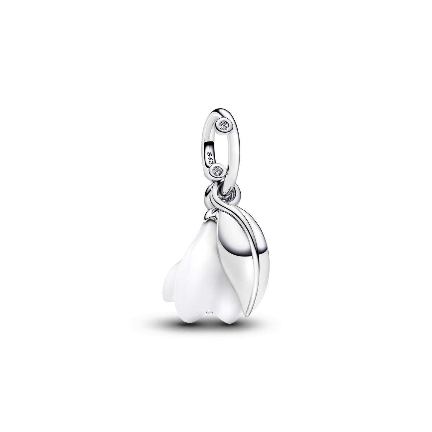 Pandora Snowdrop Flower Dangle Charm