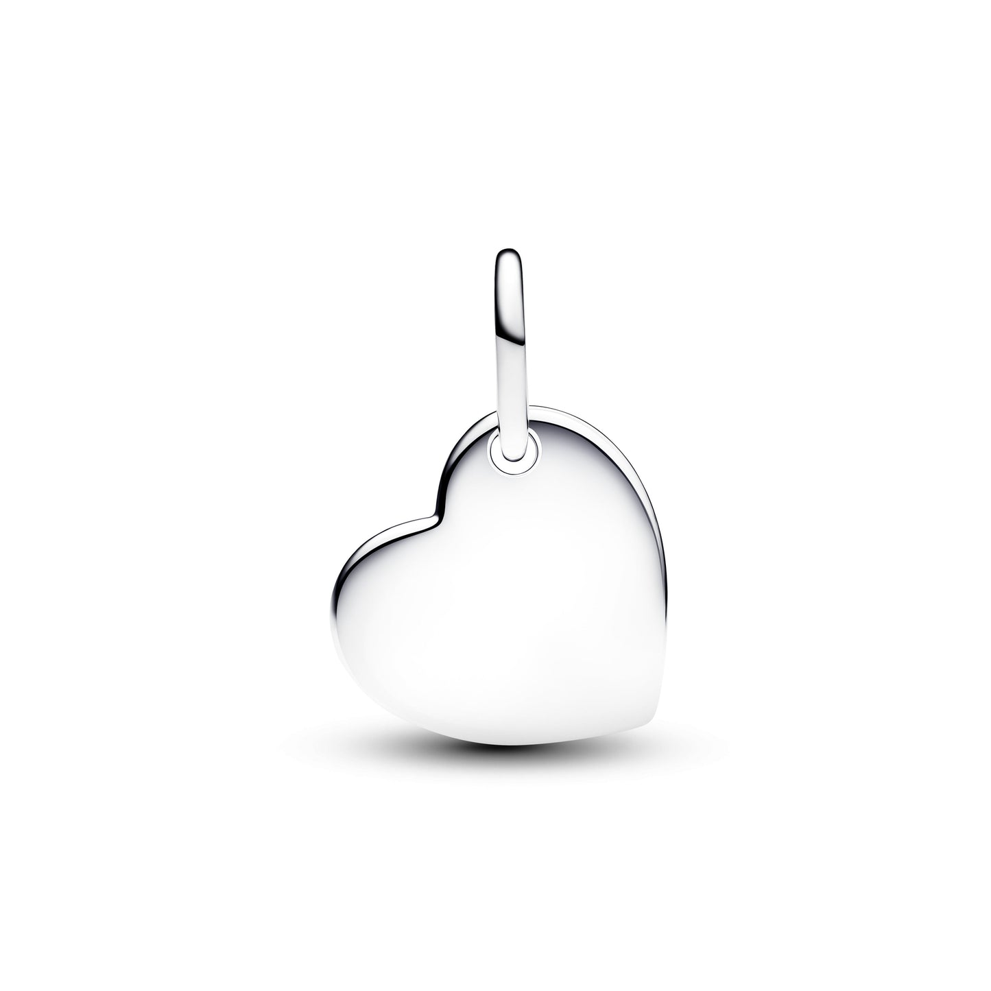 Pandora Engravable Heart Red Stone Dangle Charm